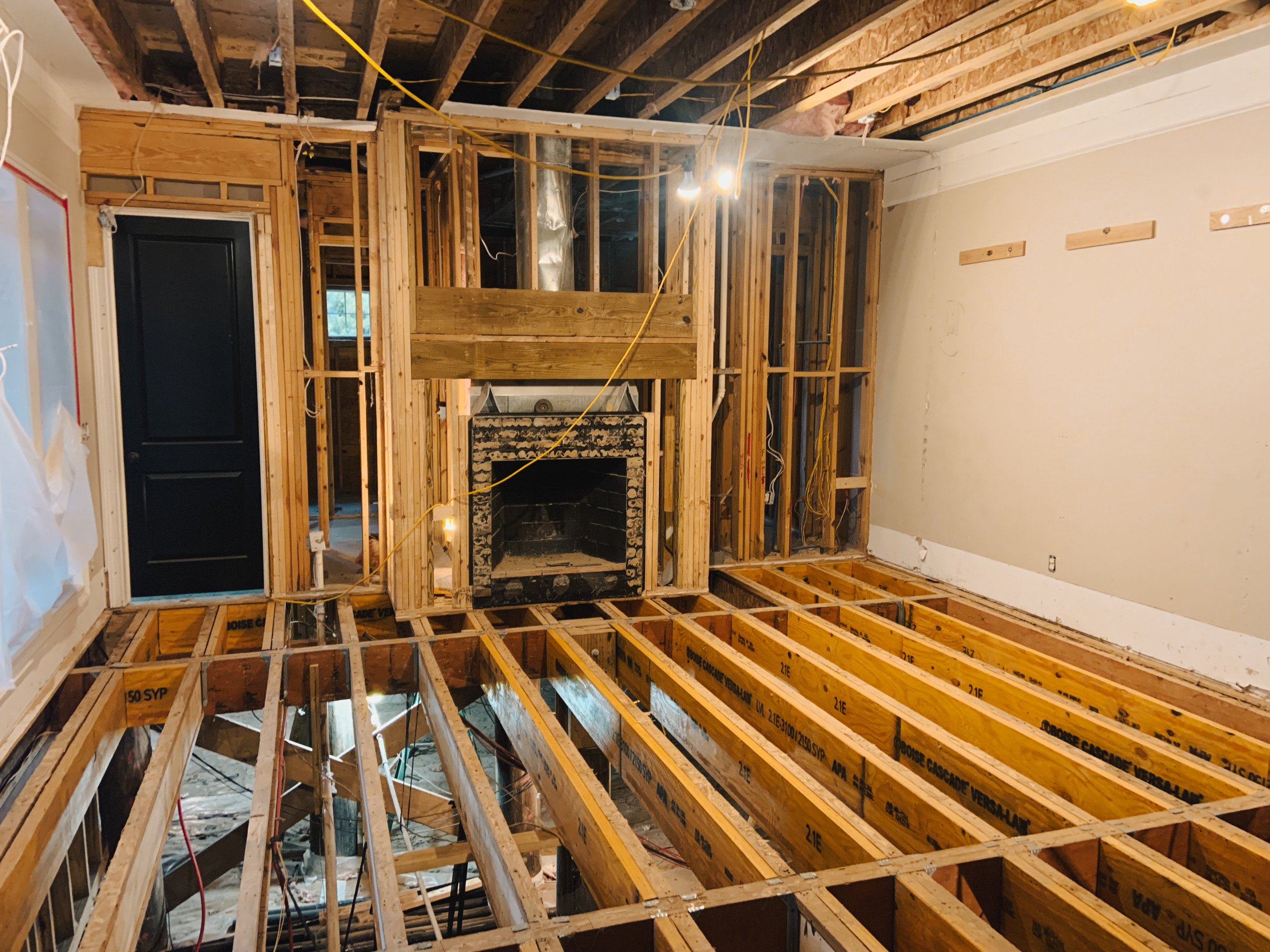 Reframing entire floor system on Kiawah Island