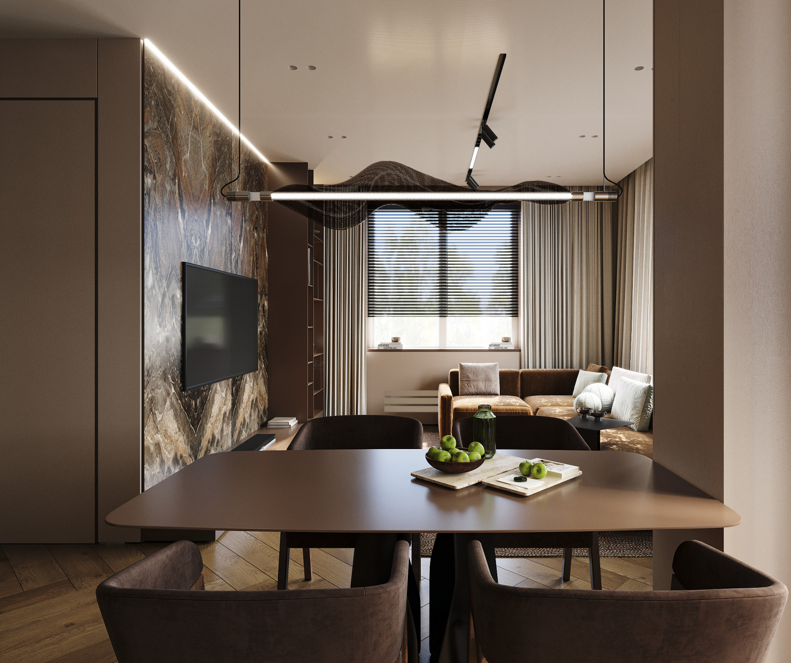 Проект 3х-комнатной квартиры в г.  Москва