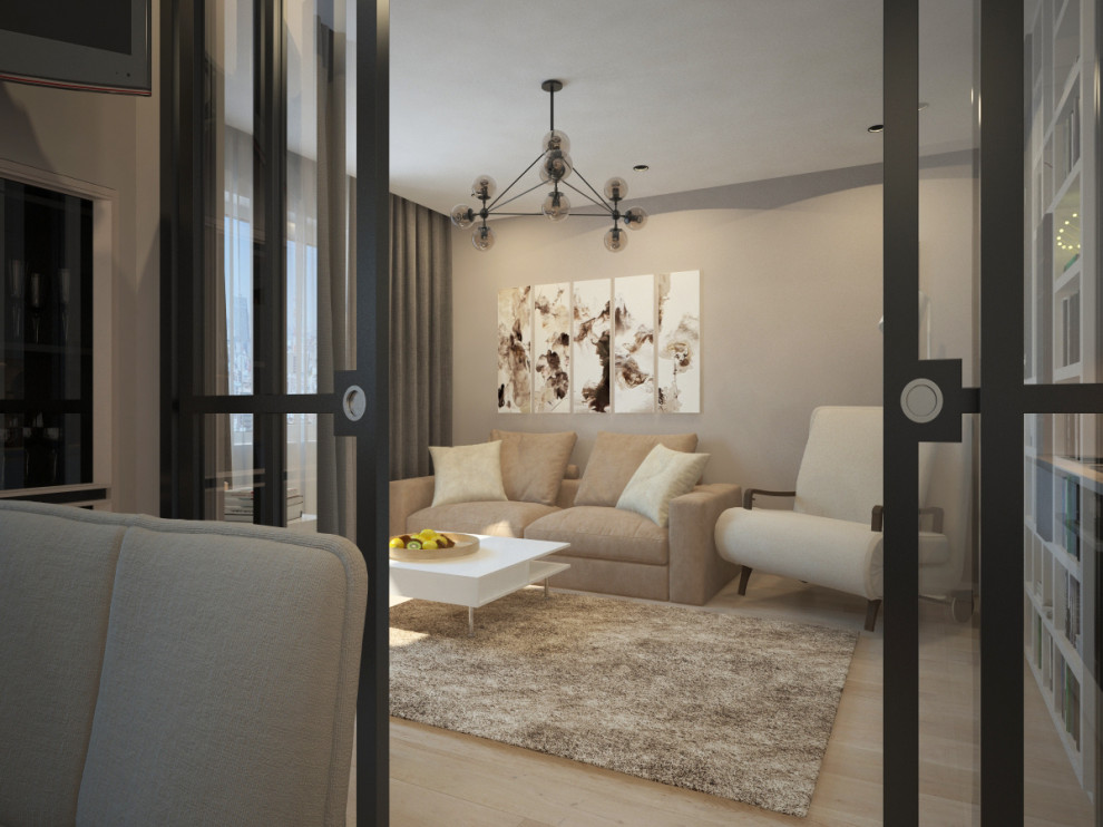 Дизайн проект однокомнатной квартиры 42 кв.м