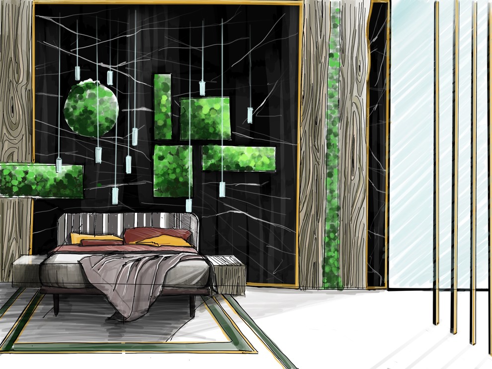 Спальня в эко стиле