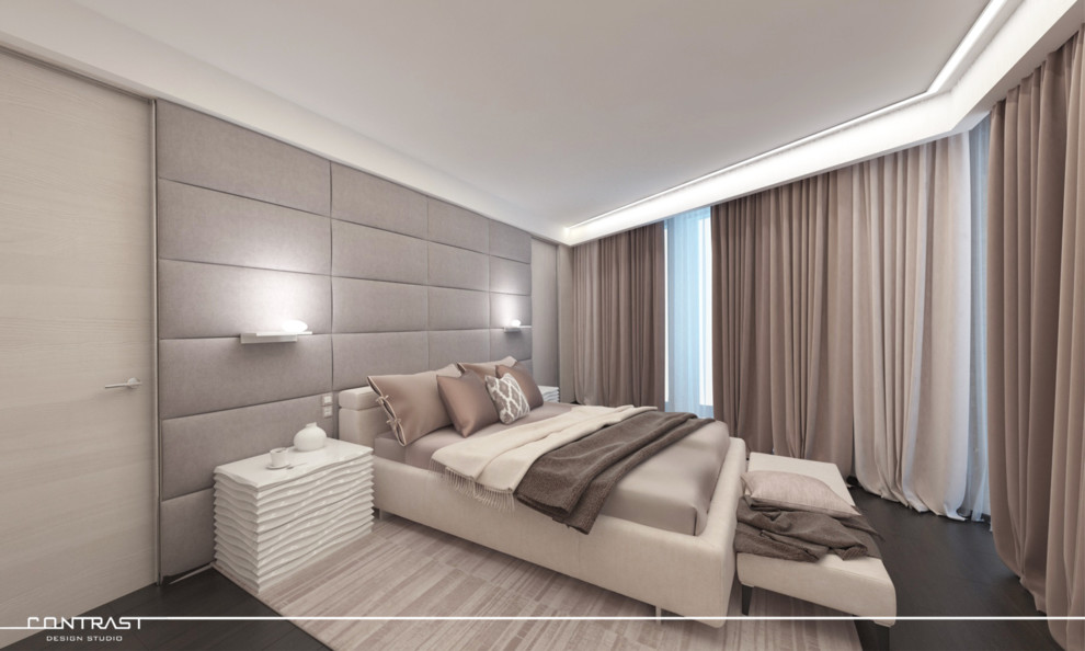 Спальня в кофейных тонах