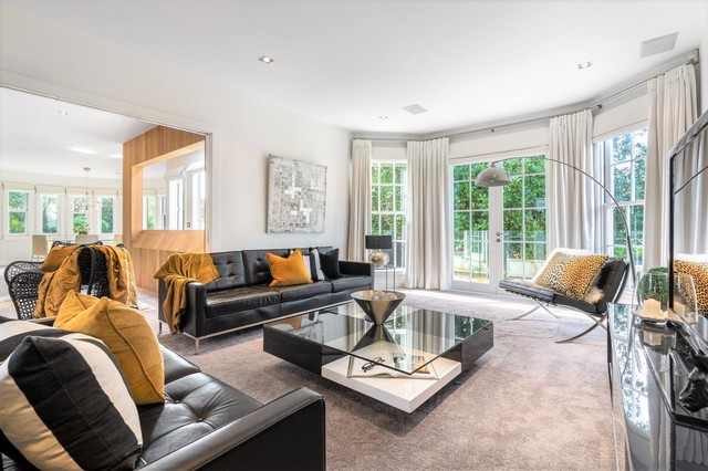 PARTIAL STAGING - OMANA AVE, EPSOM contemporary-living-room
