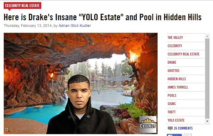Drake Yolo estate pool