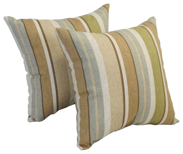 17" Square Polyester Outdoor Throw Pillows, Set of 4, Mcshetla Hazel