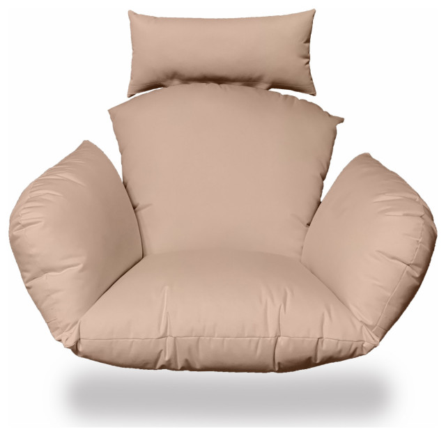 Primo Blush Indoor Outdoor Replacement Cushion for Egg Chair Transitional Outdoor Cushions