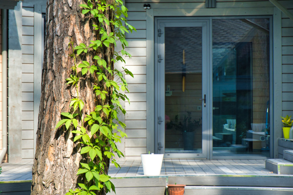 Одноэтажный загородный дом с вторым светом