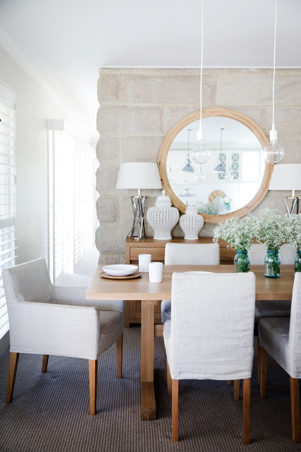 The Beach House contemporary-dining-room