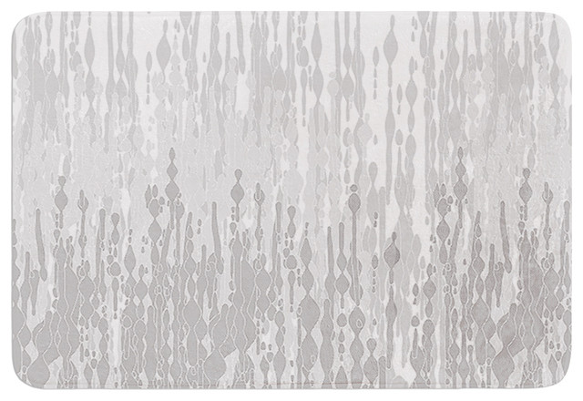 Contemporary Bathroom Mats frederic levy-hadida "drops" gray memory foam bath mat, 17"x24 Contemporary Bathroom Mats frederic levy-hadida "drops" gray memory foam bath mat, 17"x24