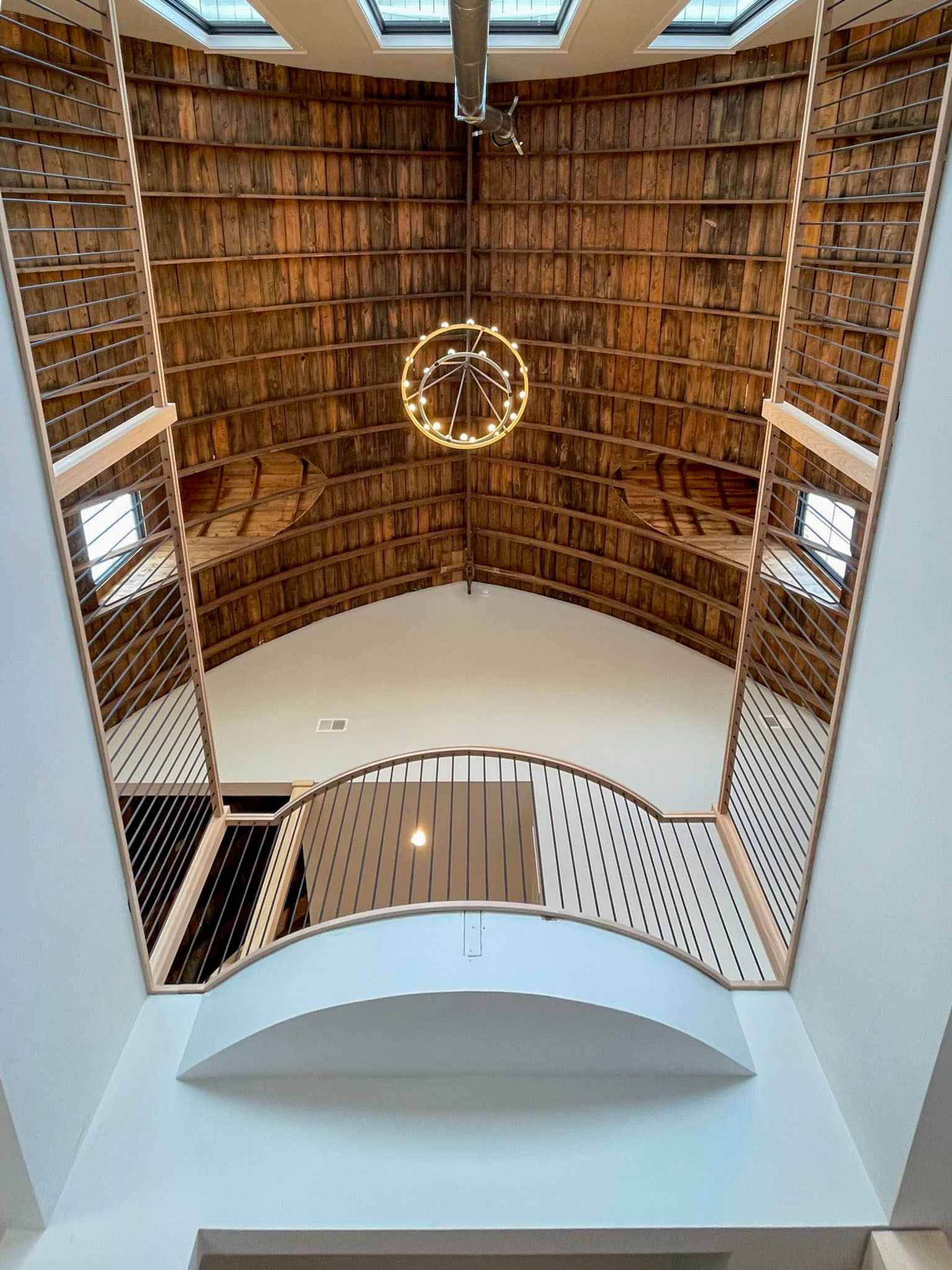 102_Straight-Freestanding Stairs/Landing in Barn Style Home, Leesburg VA 20175