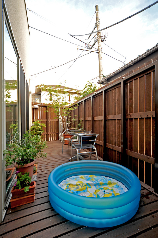 Country deck in Tokyo Suburbs.