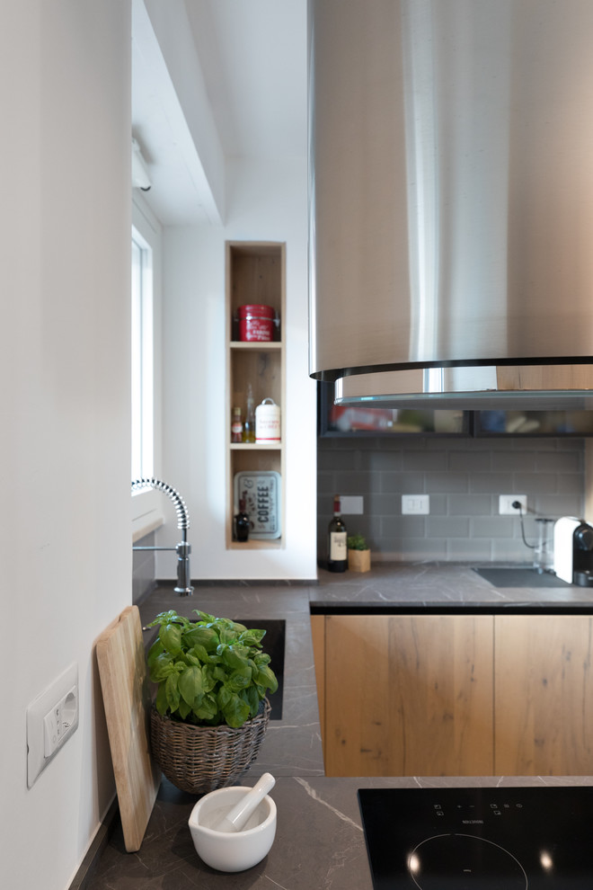 This is an example of an industrial kitchen in Rome.