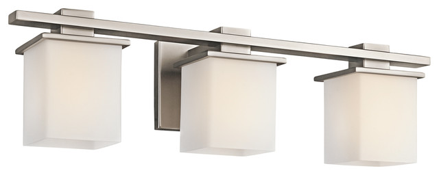 Contemporary Bathroom Vanity Lights kichler tully 3-light antique pewter vanity - contemporary Contemporary Bathroom Vanity Lights kichler tully 3-light antique pewter vanity - contemporary