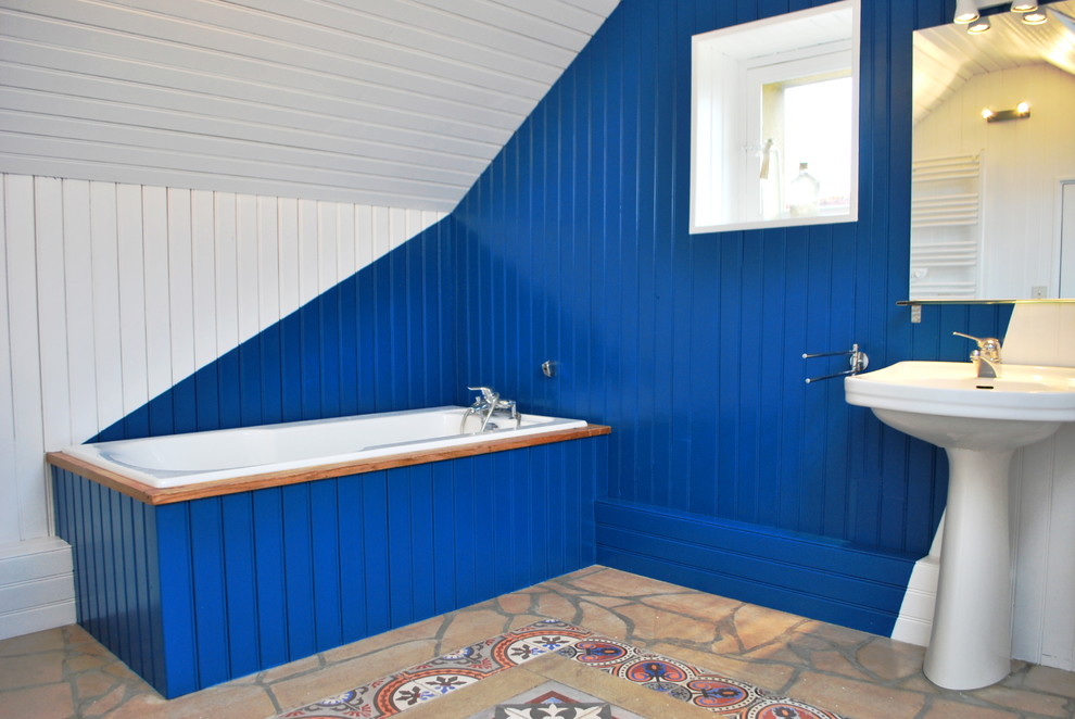 Fresque Murale dans salle de bain.