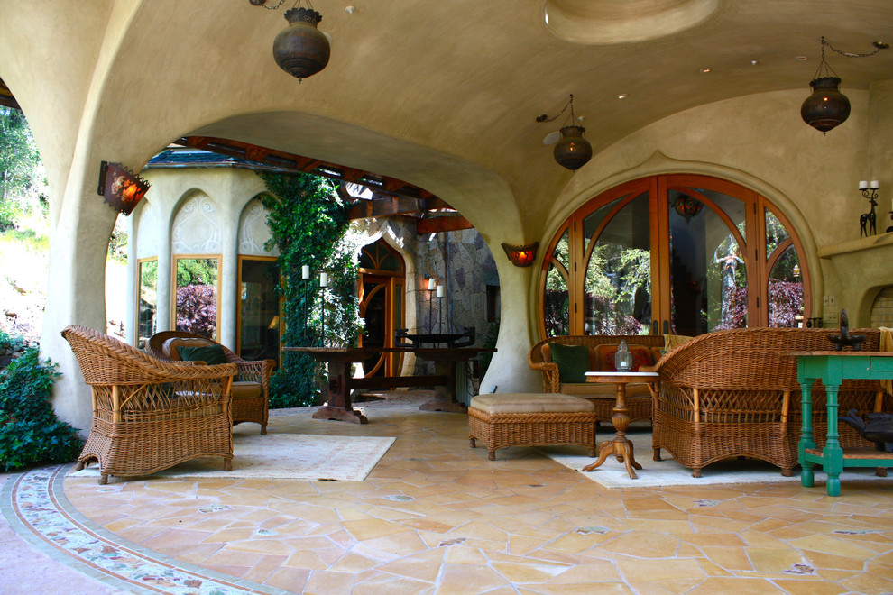 Design ideas for an eclectic patio in Santa Barbara.