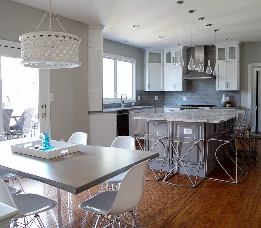 Inspiration for a transitional home design remodel in DC Metro