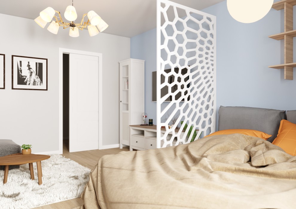 Уютная скандинавия с яркими акцентами