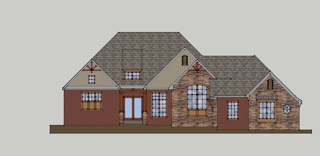 FRONT ELEVATION STUDY traditional