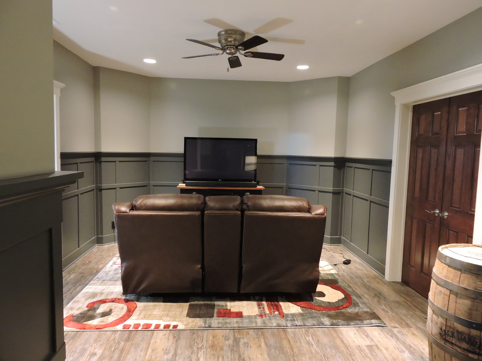 Basement - transitional look-out basement idea