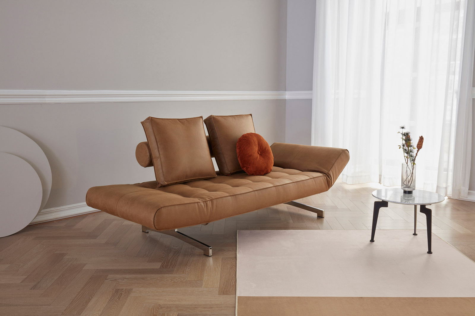 Кушетка Innovation Living Ghia с ножками Chrome