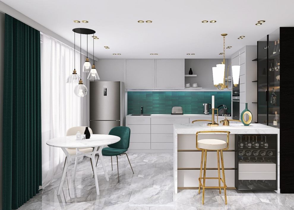 Современная трёхкомнатная квартира