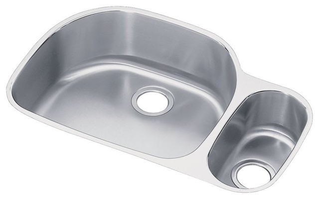 Elkay Harmony Lustertone Double Bowl Undermount Sink 21 13 X31 56 X7 5