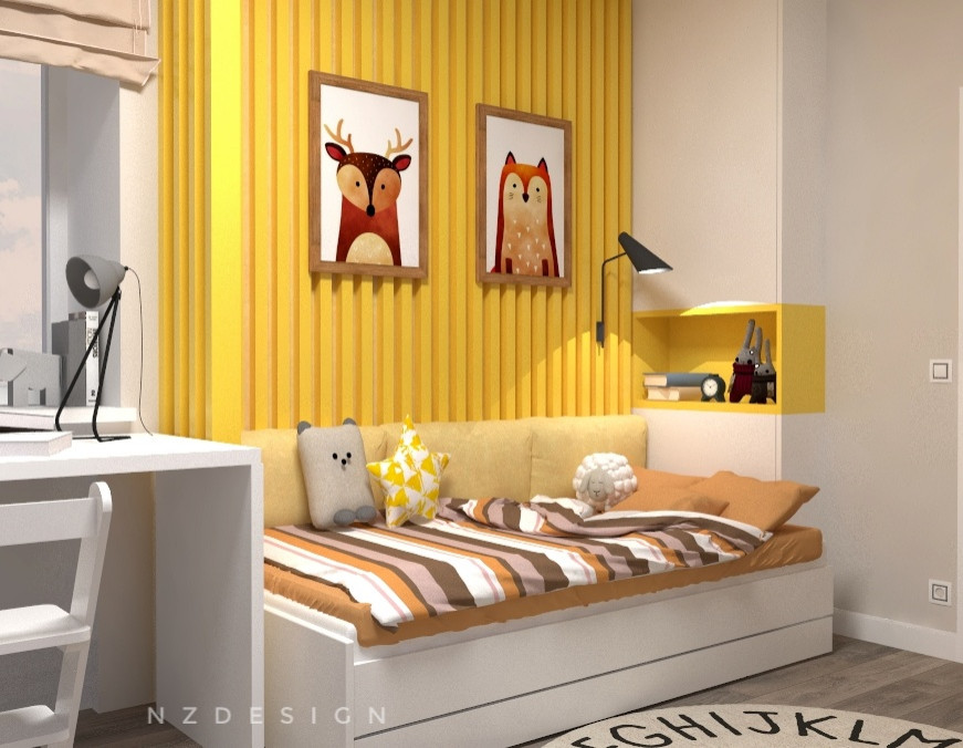 Детская в солнечном лесу..