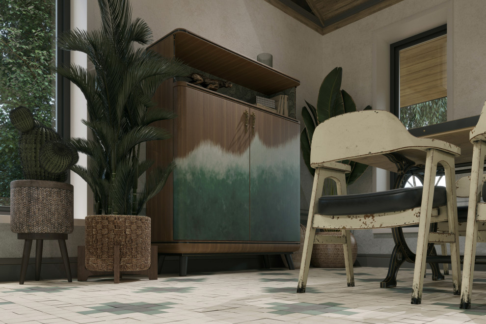 Загородный дом в Царевщине, интерьер в стиле лофт