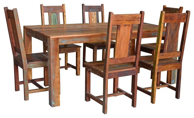 Trinidad 7-Piece Dining Set With Rectangular Dining Table and 6 Chairs