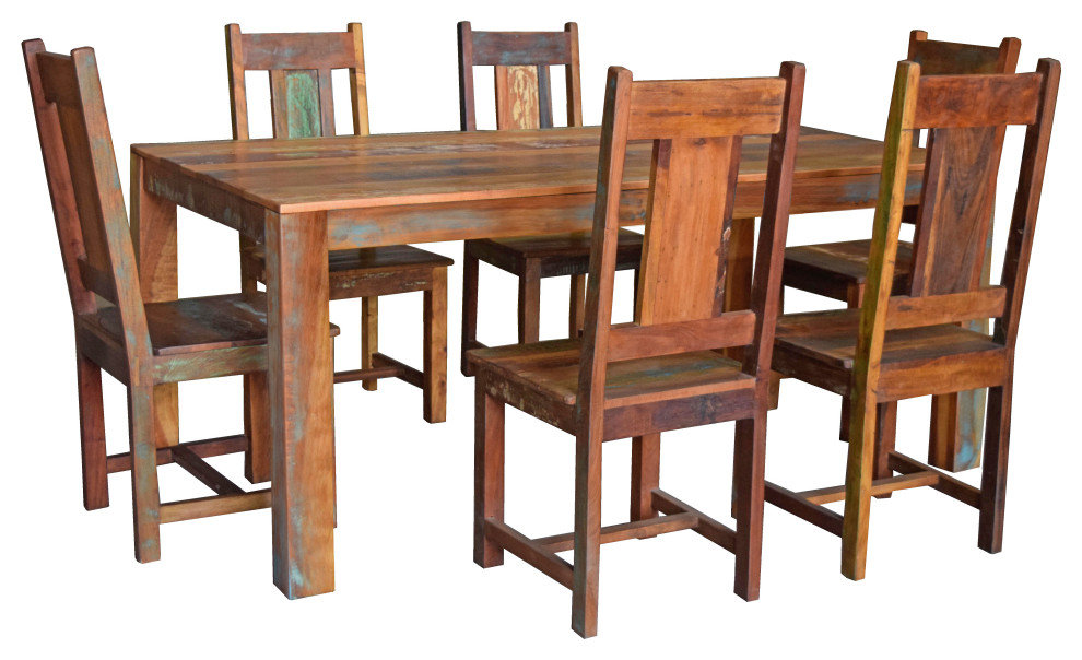 Trinidad 7Piece Dining Set With Rectangular Dining Table and 6 Chairs