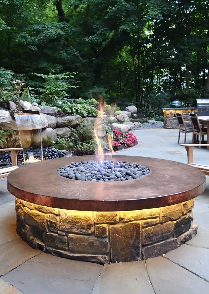 Orono Copper and Stone Landscape