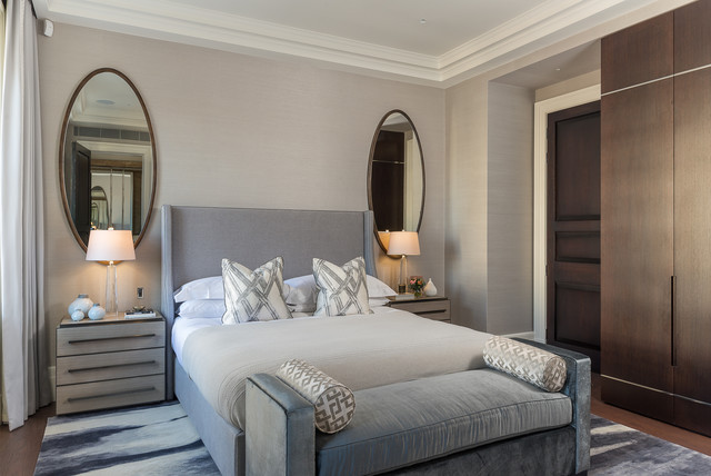Mayfair duplex penthouse modern-bedroom