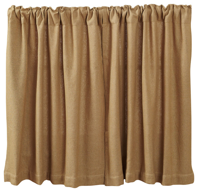 Vhc Burlap Natural Curtain Tiers Farmhouse Valances By
