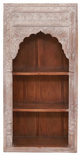 Solid Wood Hand-carved 60" Bookcase