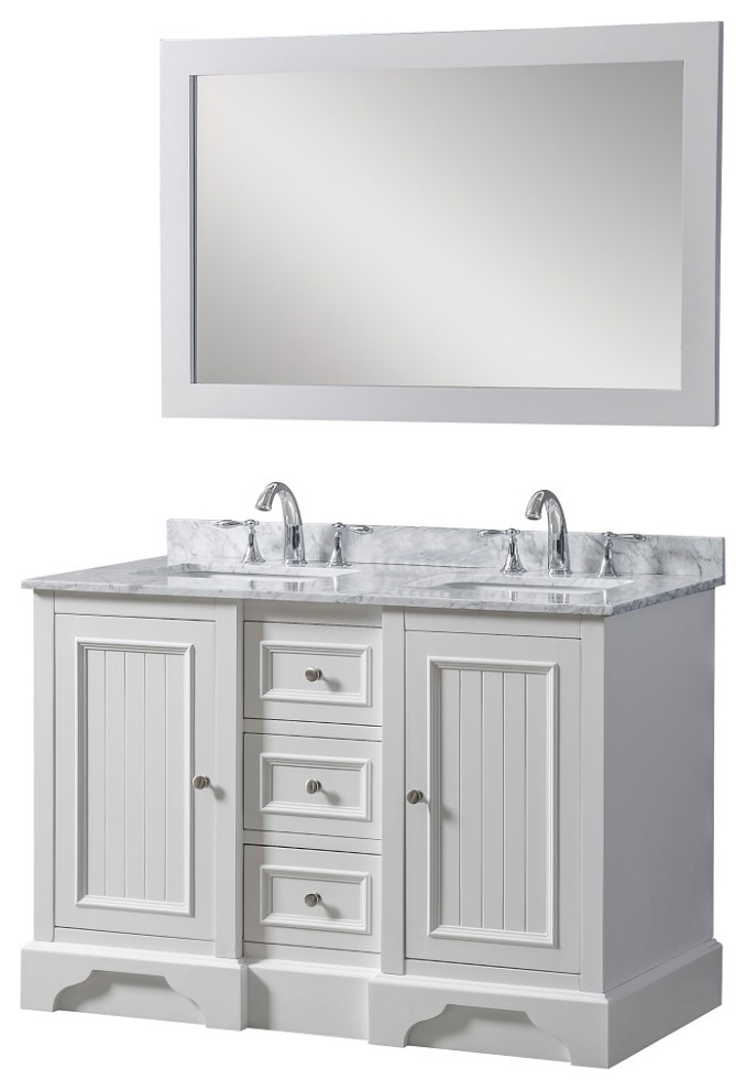 48" Kingswood Double Bath Vanity Transitional Bathroom Vanities And Sink Consoles by