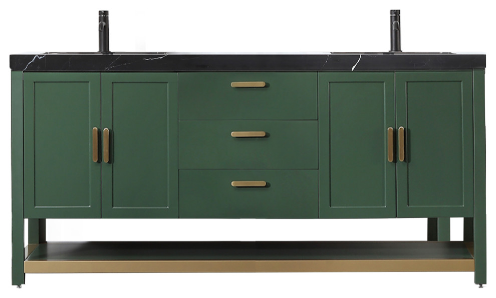 WINCHESTER Freestanding Modern Bathroom Vanity, 72" Contemporary