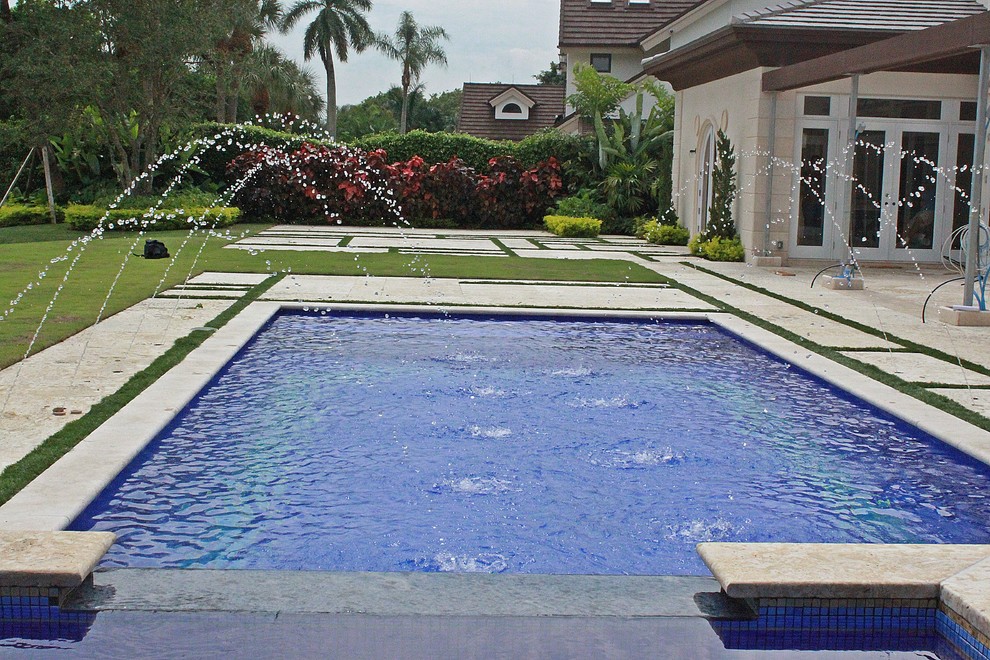 Traditional pool in Miami.