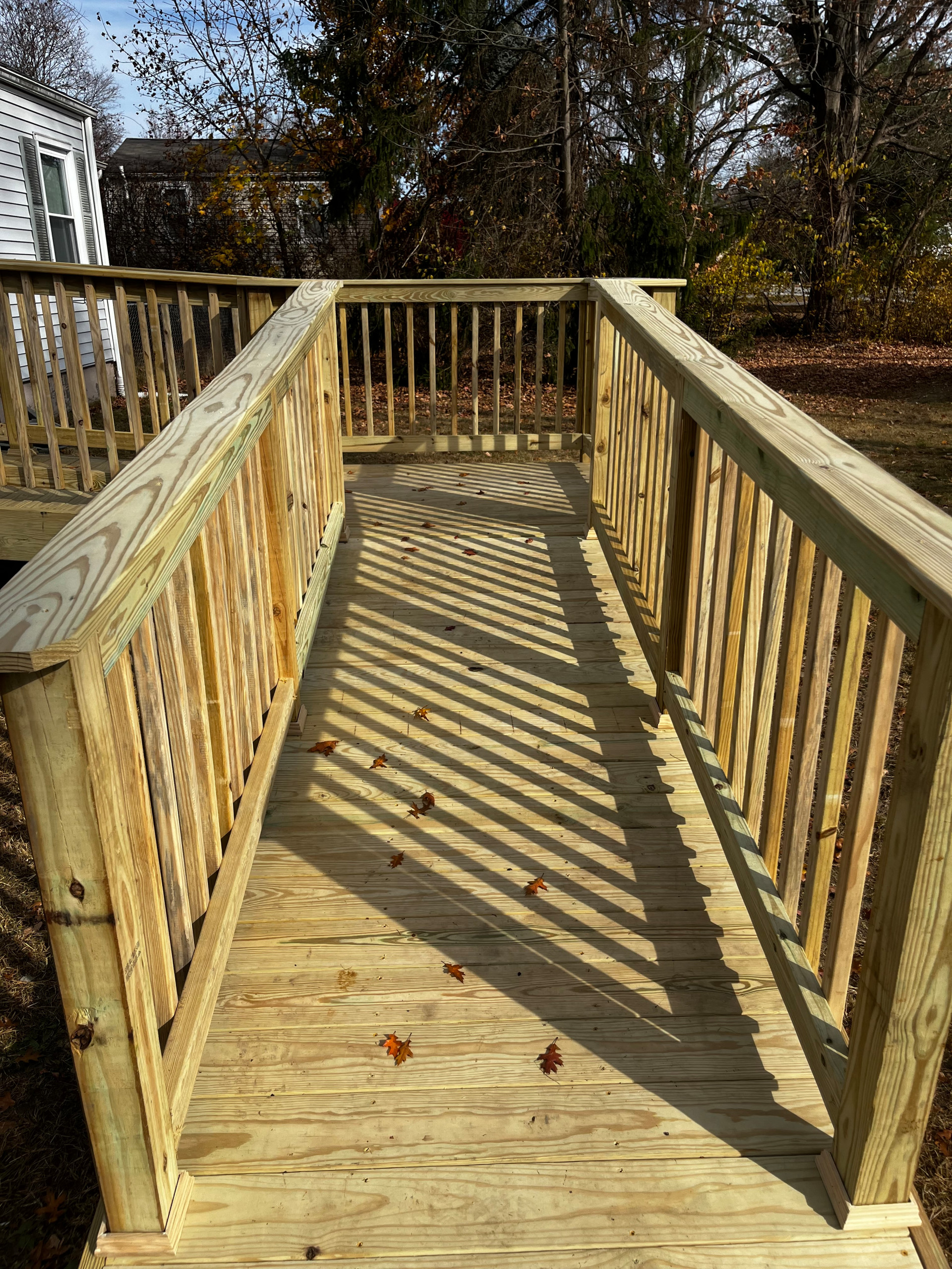 Pressure treated wood Handicap Ramp