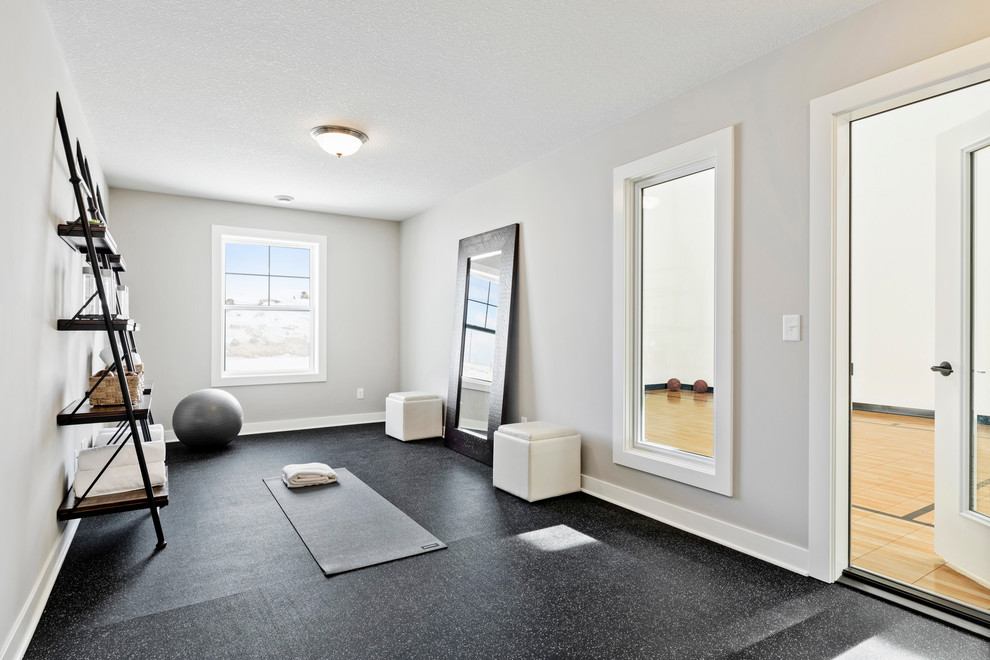 Transitional home gym in Minneapolis.
