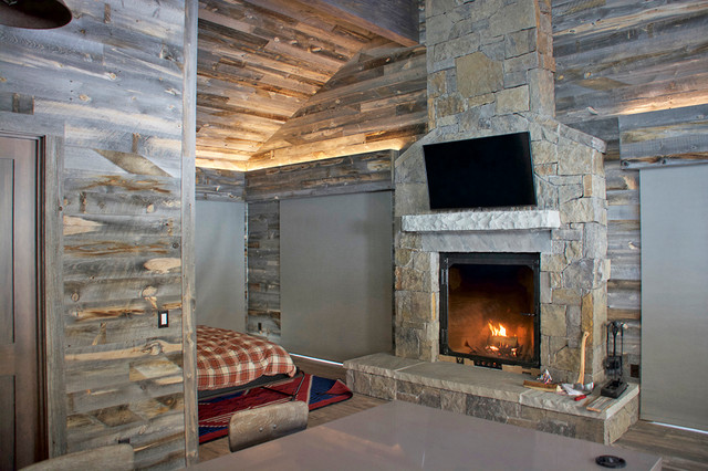 Aspen Ski Home With Reclaimed Wood Interior Rustic