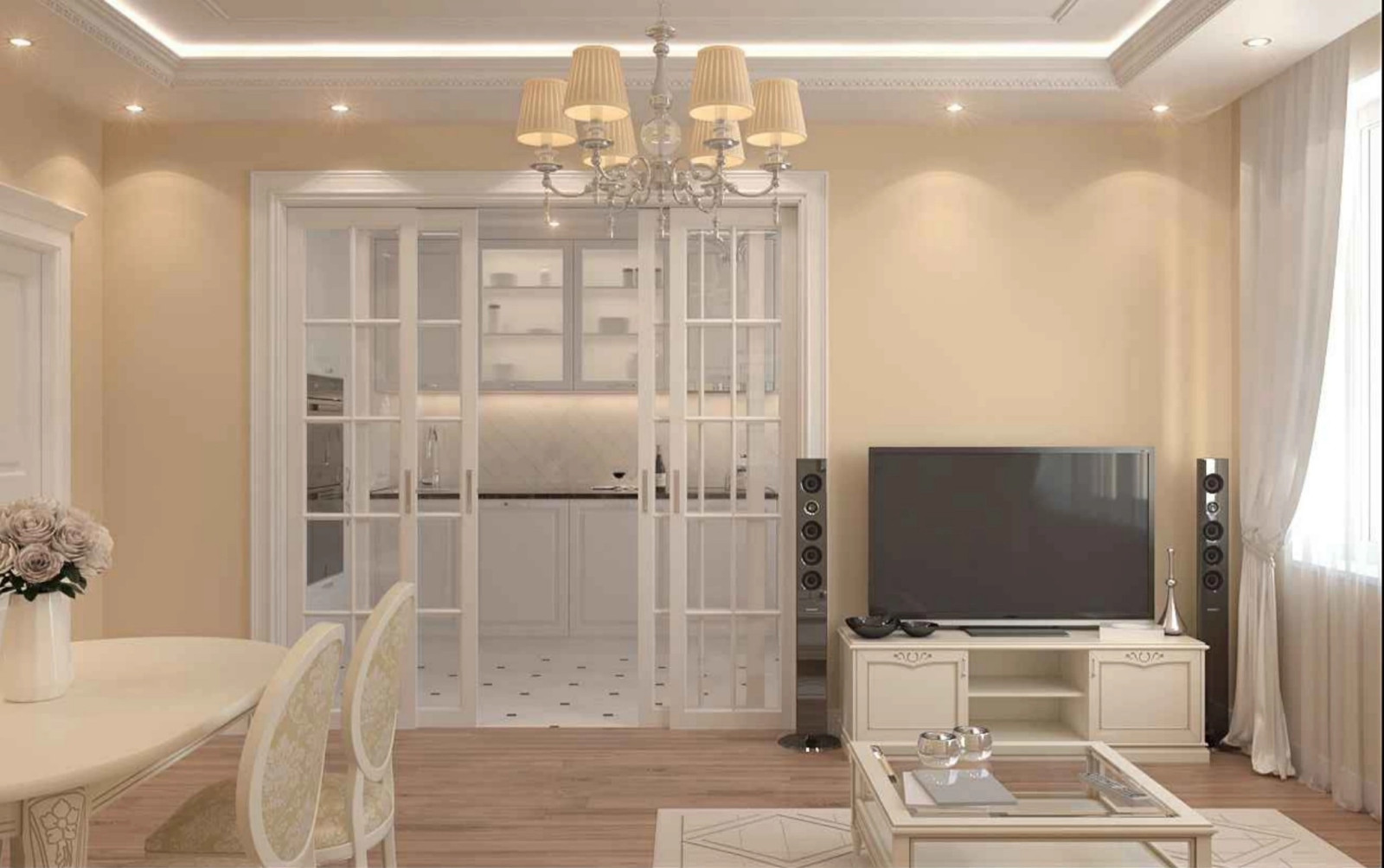 Дизайн интерьера квартиры в Москве в классическом стиле