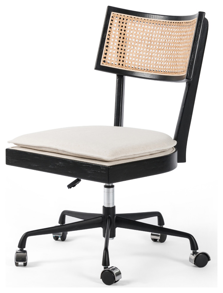Brit Desk Chair,Brushed Ebony
