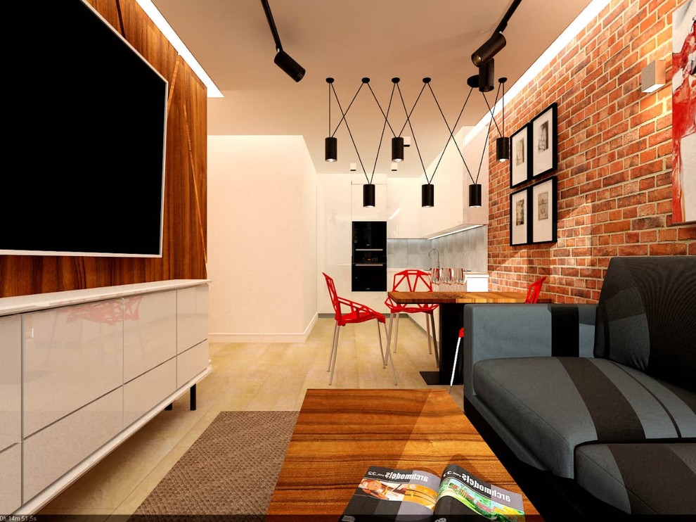 Интерьер Квартиры. Студия двушка. Лофт.