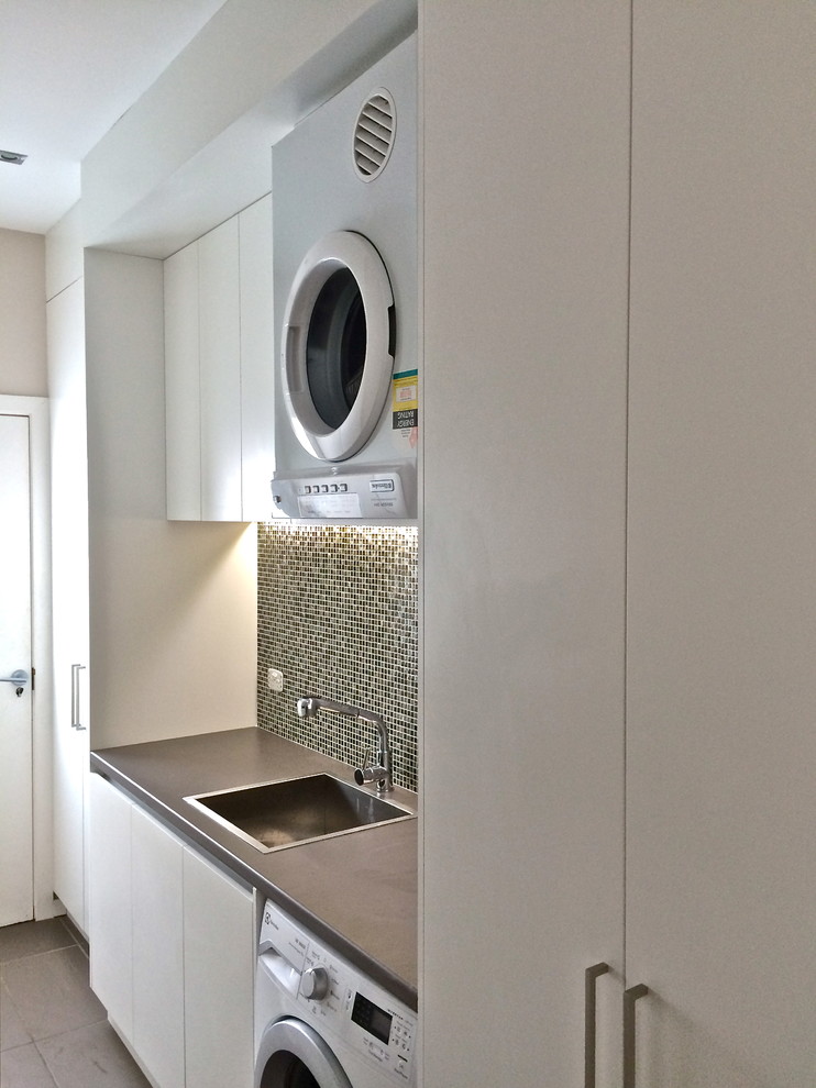 Design ideas for a modern laundry room in Sydney.