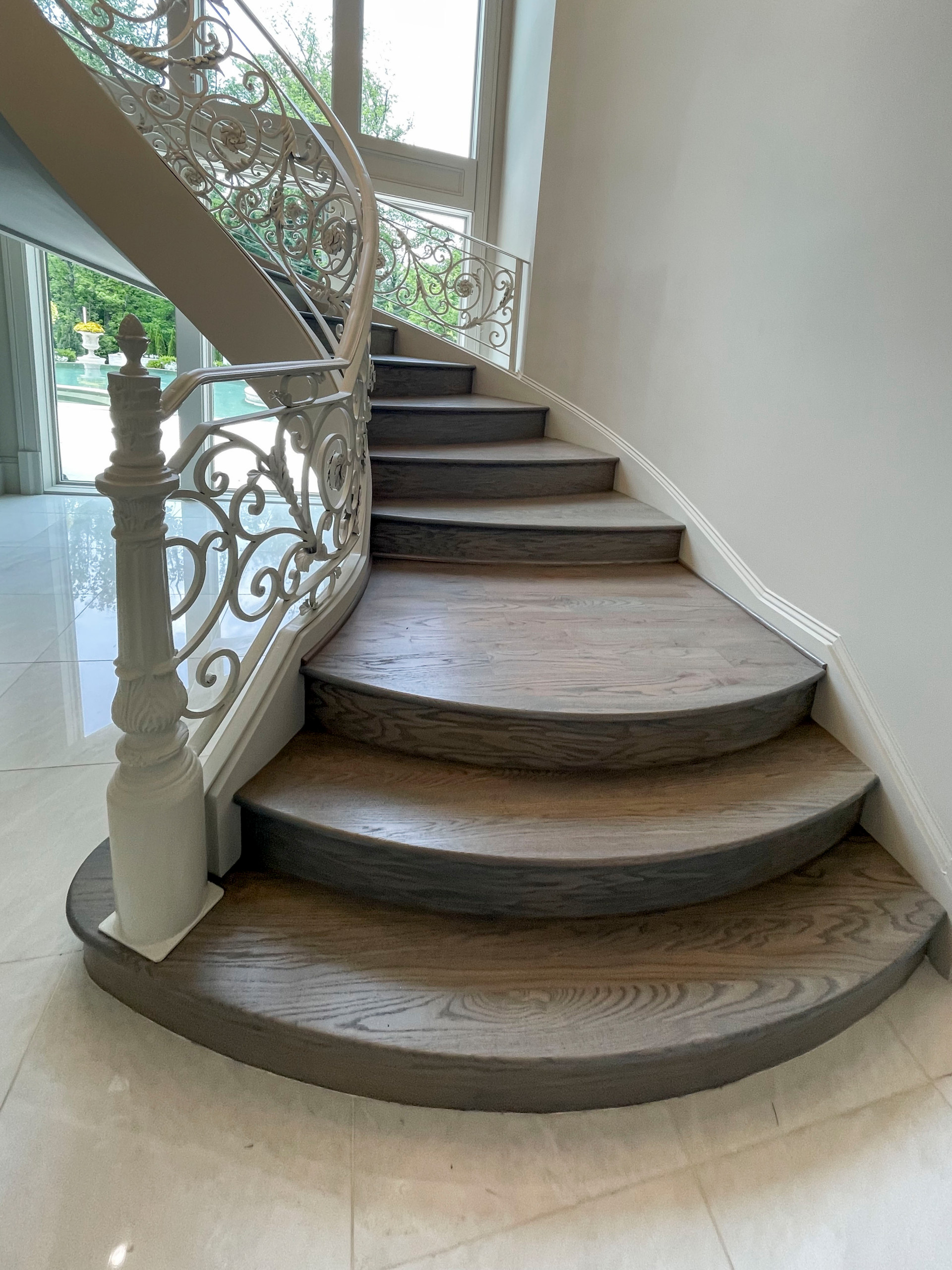 104_Curved Staircases in 18th Century French Inspired Mansion, Mclean VA 22101