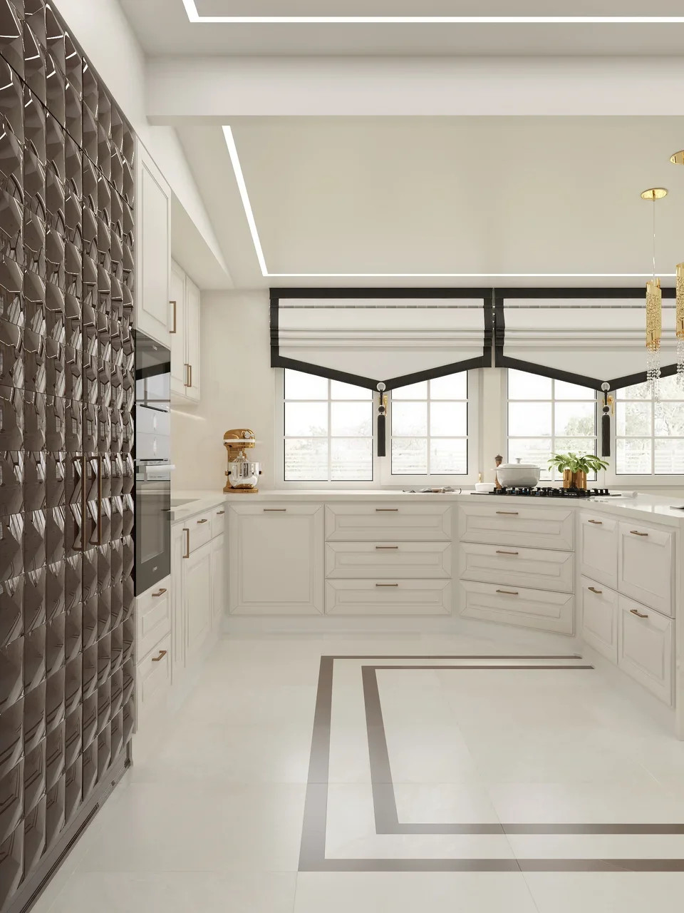 Частный дом, дизайн-проект неоклассика