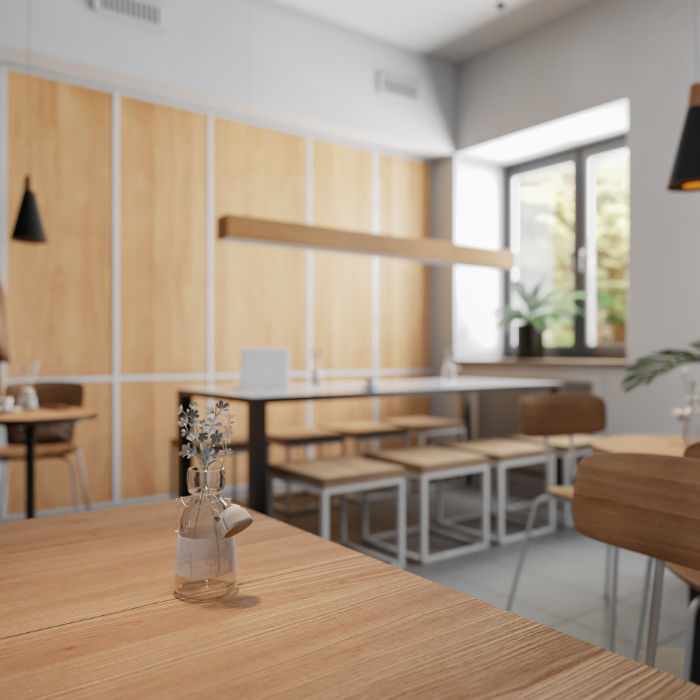 3D-визуализация Кофейни.