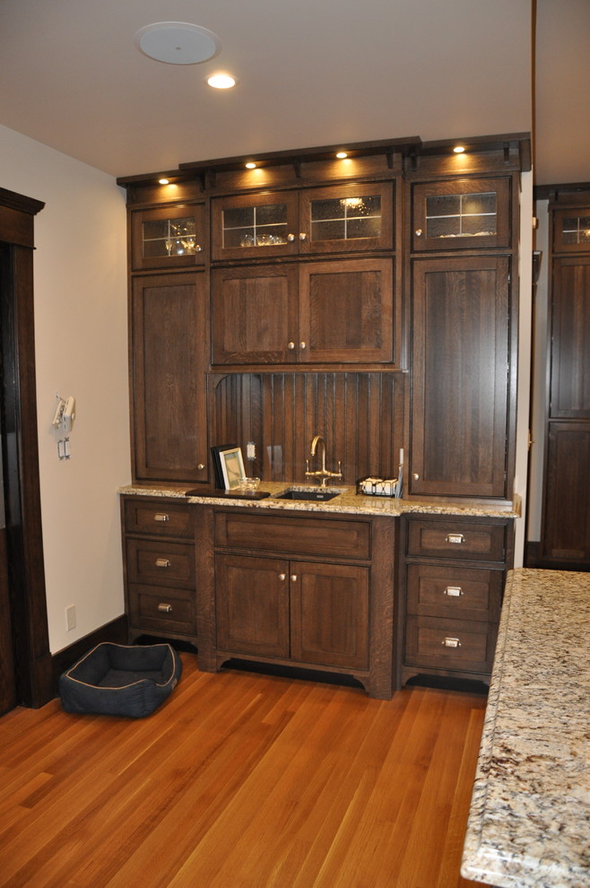 Elegant kitchen photo in Calgary