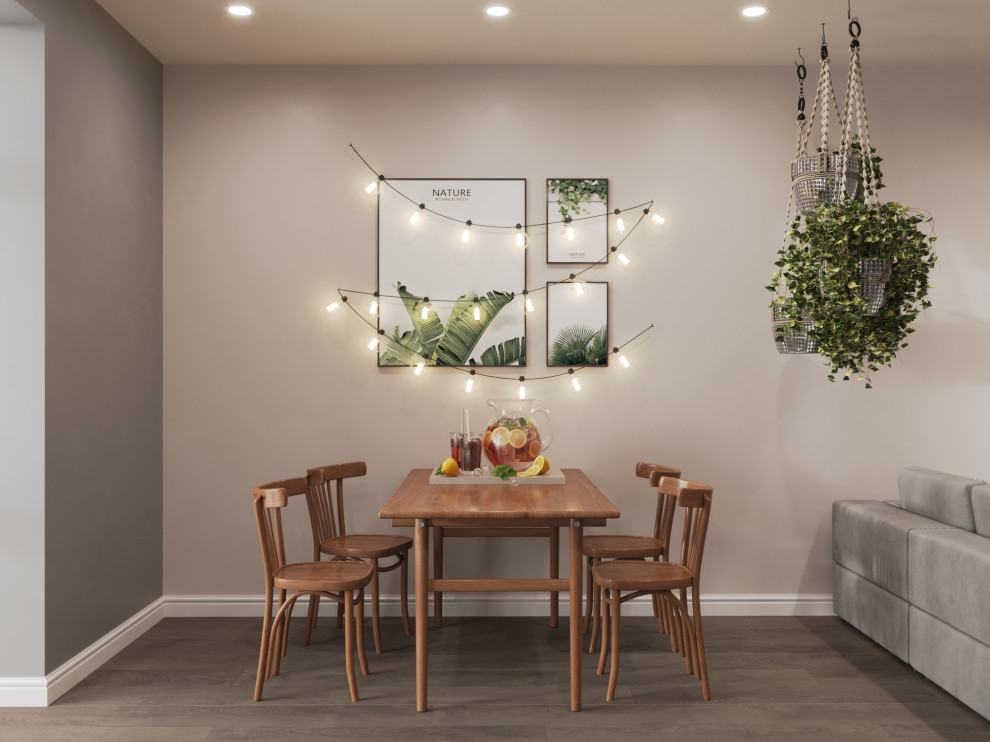 Интерьер однокомнатной квартиры в стиле Бохо