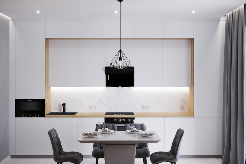 Дизайн кухни-гостиной