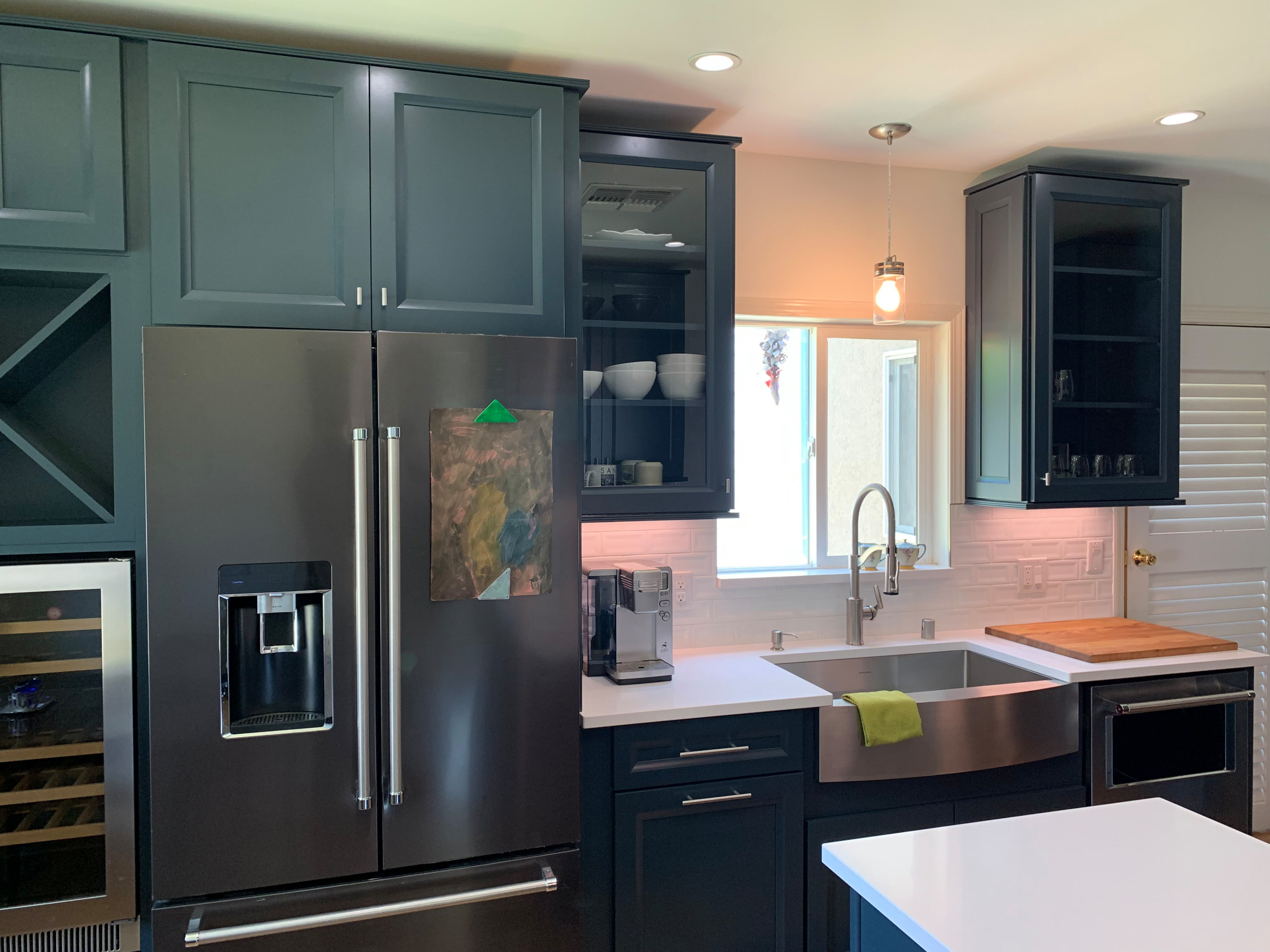 Premium KitchenAid Appliances, Farm Sink & Elevated Wine Frig